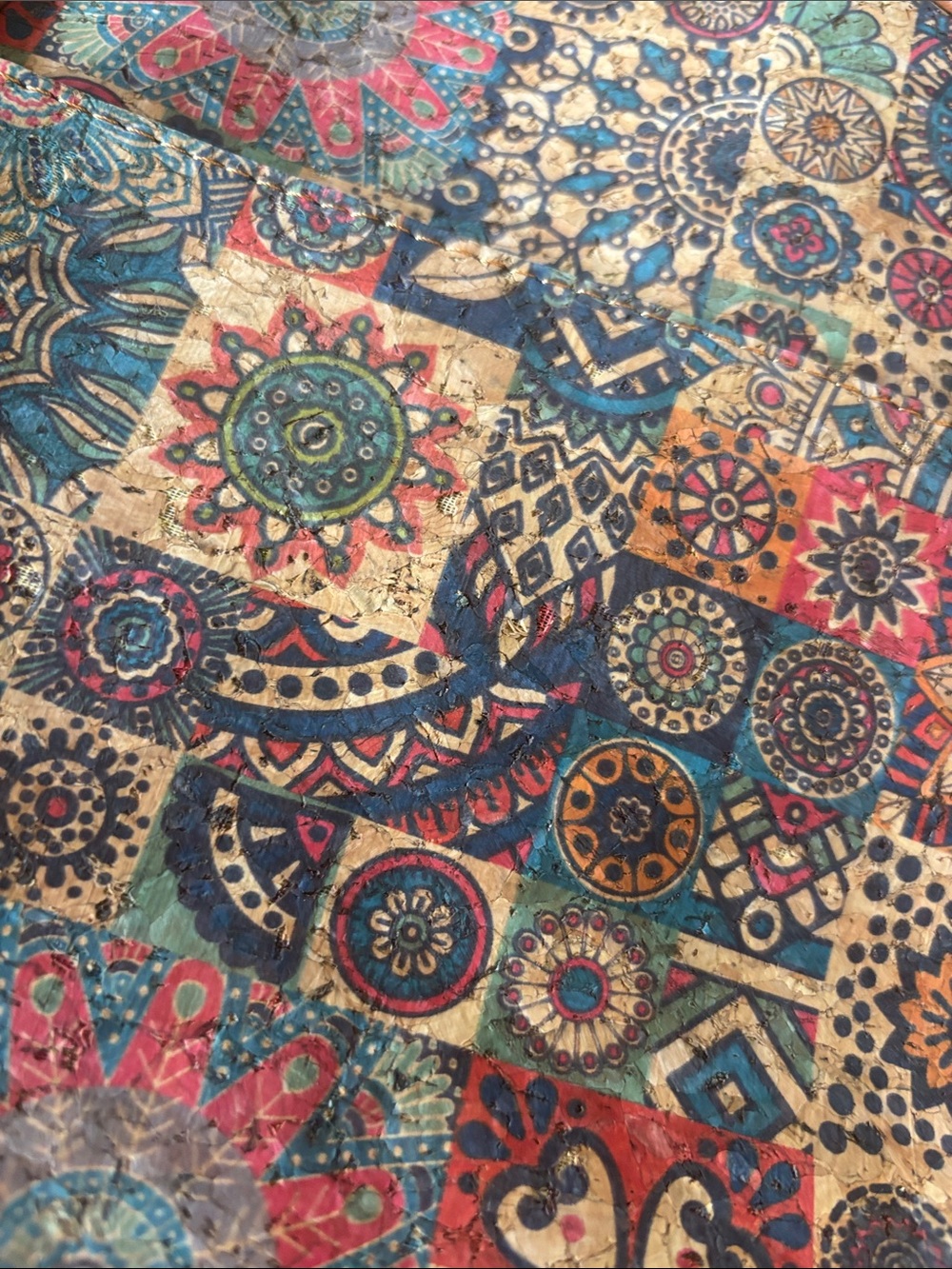 Mandala Patchwork Cork Backpack - Multicolor - Picture 10 of 10